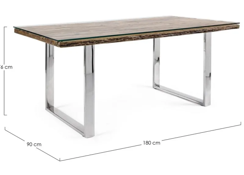 Best Bizzotto TAVOLO FISSO IN LEGNO 180X90 - STANTON