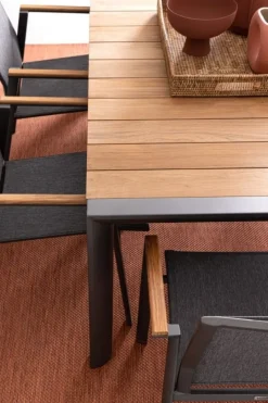 Online Bizzotto TAVOLO IN ALLUMINIO ANTRACITE GK52 - CAMERON