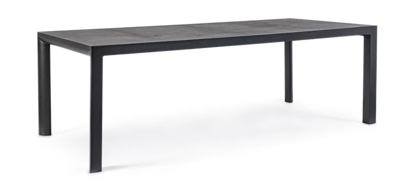 Clearance Bizzotto TAVOLO IN ALLUMINIO ANTRACITE JX55 - MASON