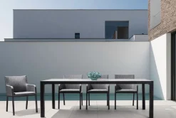 Clearance Bizzotto TAVOLO IN ALLUMINIO ANTRACITE JX55 - MASON