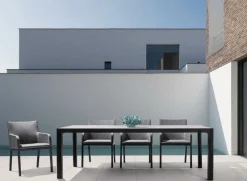 Clearance Bizzotto TAVOLO IN ALLUMINIO ANTRACITE JX55 - MASON