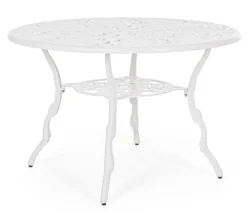 Clearance Bizzotto TAVOLO IN ALLUMINIO D110 BIANCO - VICTORIA