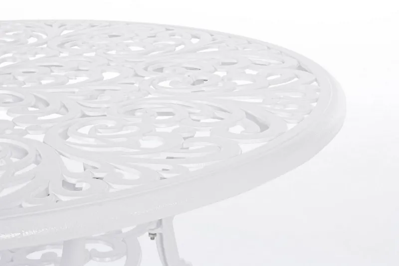 Clearance Bizzotto TAVOLO IN ALLUMINIO D110 BIANCO - VICTORIA