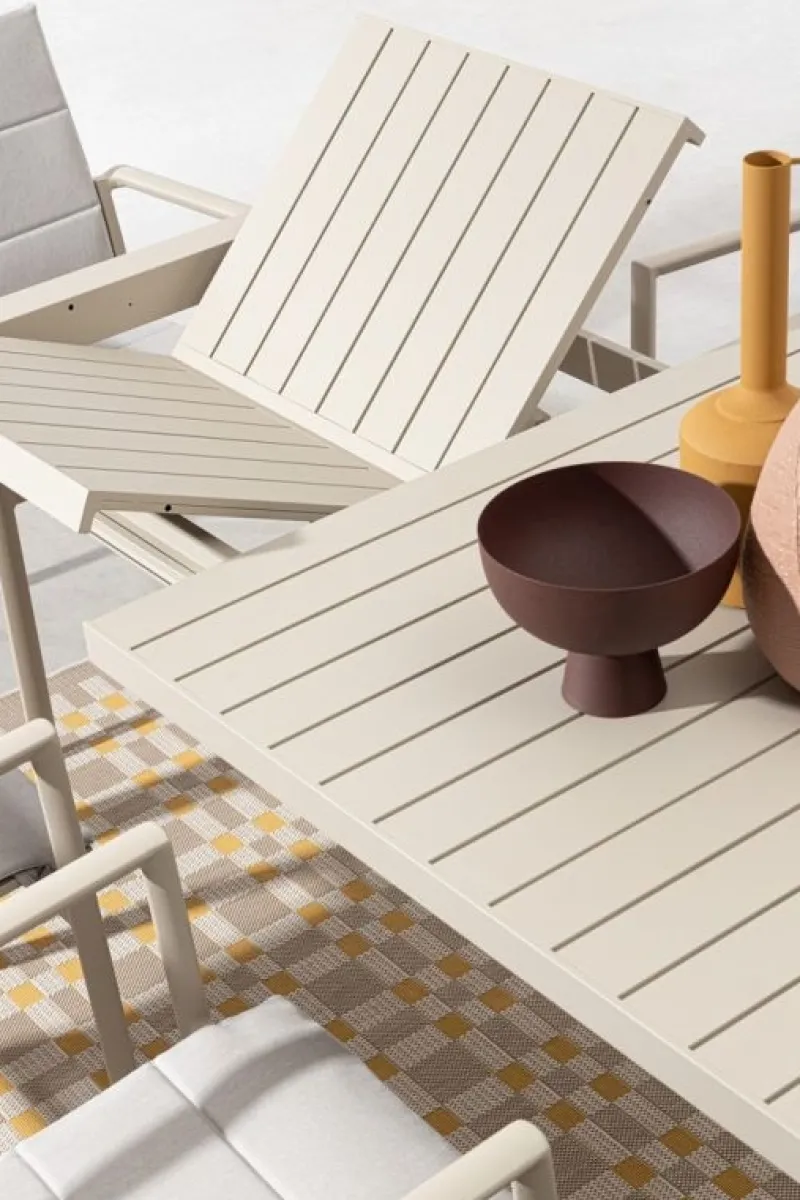 Outlet Bizzotto TAVOLO IN ALLUMINIO RASTIN - KIPLIN