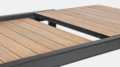 Outlet Bizzotto TAVOLO IN ALLUMINIO 160-240X100 ANTRACITE YK13 - BELMAR