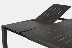 Outlet Bizzotto TAVOLO IN ALLUMINIO 110/160X160 ANTRACITE CX23 - KONNOR