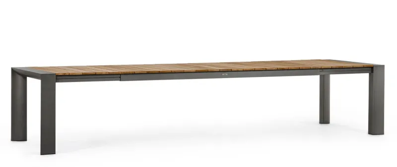 Bizzotto TAVOLO IN ALLUMINIO 253/319/384X110 ANTRACITE GK52 - CAMERON