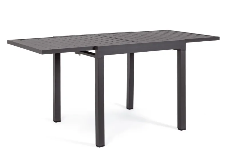 Best Bizzotto TAVOLO IN ALLUMINIO 83/166X80 ANTRACITE YK13 - PELAGIUS