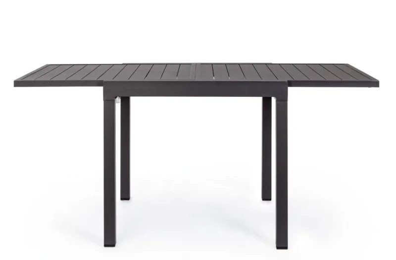 Best Bizzotto TAVOLO IN ALLUMINIO 83/166X80 ANTRACITE YK13 - PELAGIUS