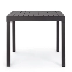 Best Bizzotto TAVOLO IN ALLUMINIO 83/166X80 ANTRACITE YK13 - PELAGIUS