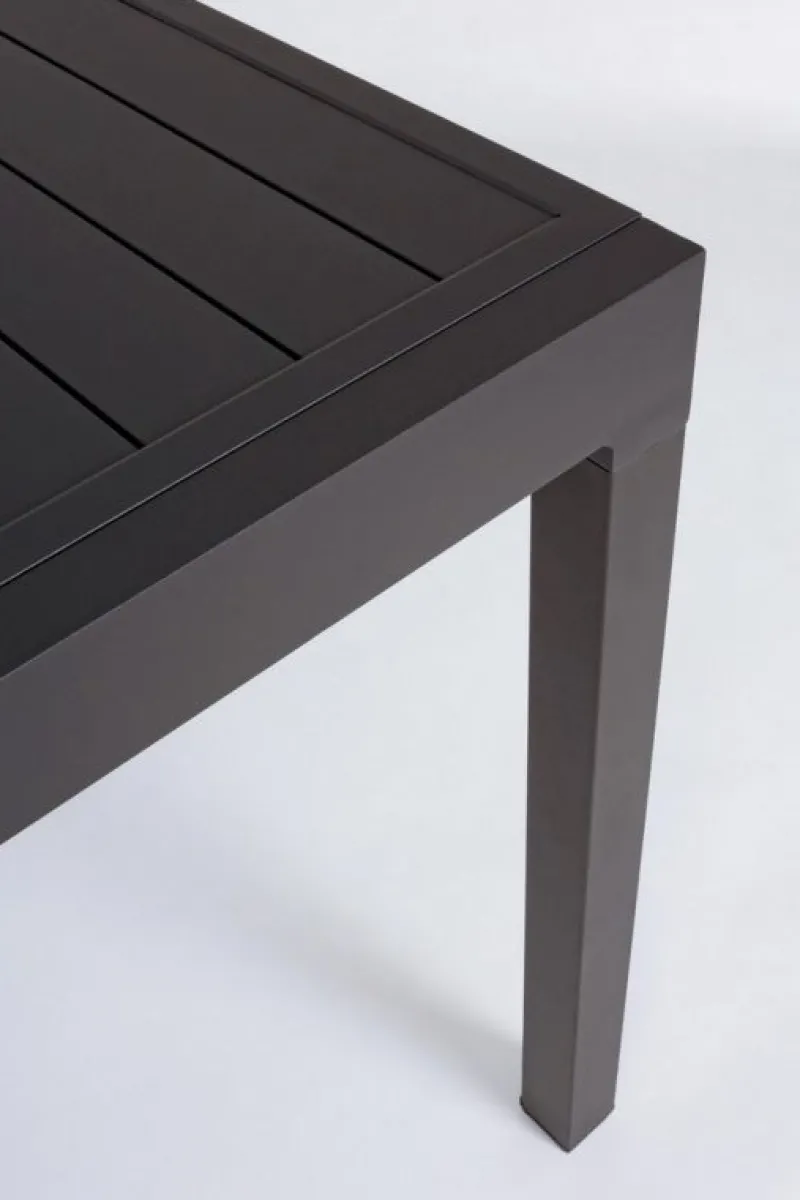 Best Bizzotto TAVOLO IN ALLUMINIO 83/166X80 ANTRACITE YK13 - PELAGIUS