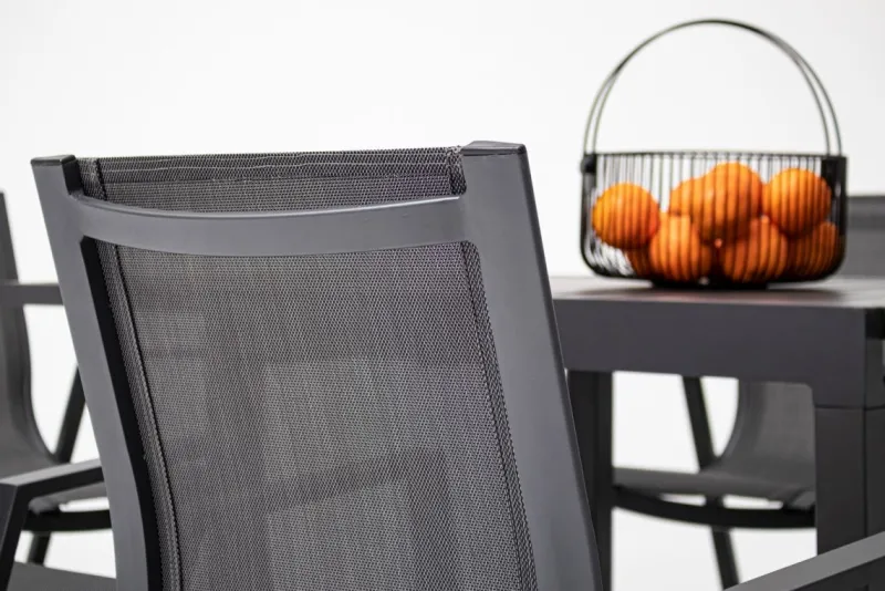 Best Bizzotto TAVOLO IN ALLUMINIO 83/166X80 ANTRACITE YK13 - PELAGIUS