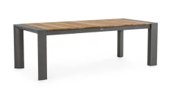 New Bizzotto TAVOLO IN ALLUMINIO 228-294X100 ANTRACITE GK52 - CAMERON
