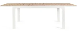 Discount Bizzotto TAVOLO IN ALLUMINIO 160-240X100 BIANCO YK11 - BELMAR