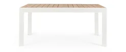 Discount Bizzotto TAVOLO IN ALLUMINIO 160-240X100 BIANCO YK11 - BELMAR