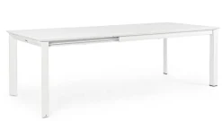 Hot Bizzotto TAVOLO IN ALLUMINIO 160/240X100 BIANCO CX21 - KONNOR