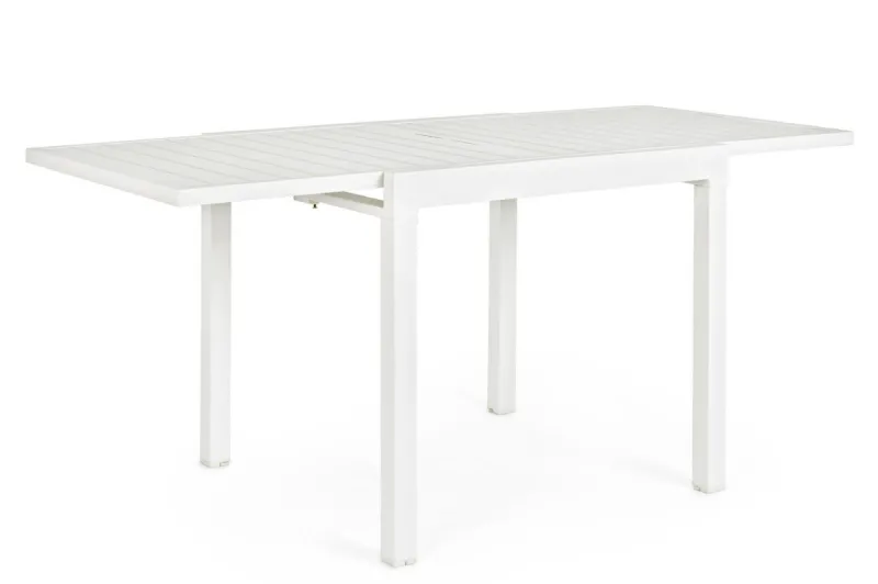 Bizzotto TAVOLO IN ALLUMINIO 83/166X80 BIANCO YK11 - PELAGIUS