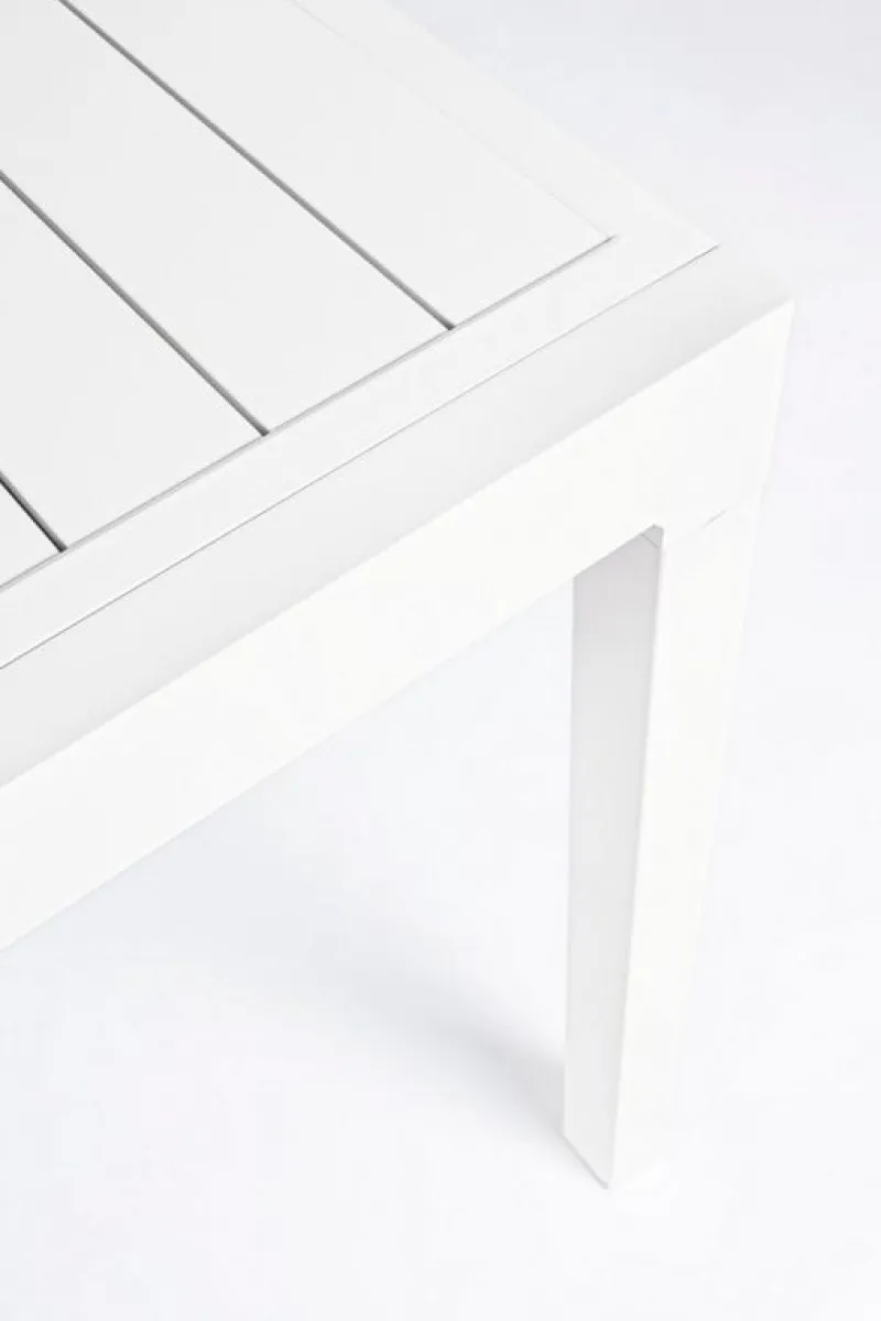 Bizzotto TAVOLO IN ALLUMINIO 83/166X80 BIANCO YK11 - PELAGIUS