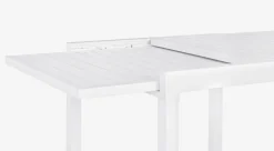 Bizzotto TAVOLO IN ALLUMINIO 83/166X80 BIANCO YK11 - PELAGIUS