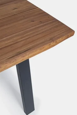 Clearance Bizzotto TAVOLO IN LEGNO ANTRACITE 200X100 - OSLO FSC