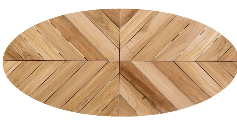 Hot Bizzotto TAVOLO IN TEAK BIANCO RT01 - PALMDALE