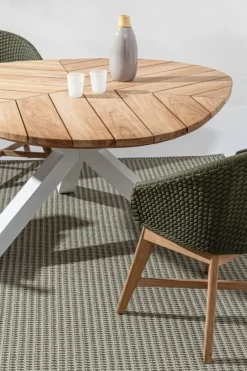 Discount Bizzotto TAVOLO IN TEAK BIANCO RT01 - PALMDALE