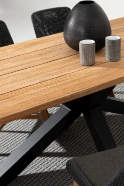 Bizzotto TAVOLO IN TEAK RICICLATO NERO PM02 - RAMSEY