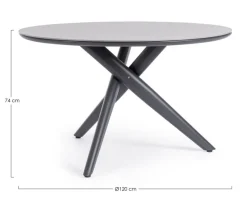 Bizzotto TAVOLO JULIAN D120 ANTR JX55