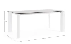 Bizzotto TAVOLO OTAVIO 180X95 BIANCO WG20