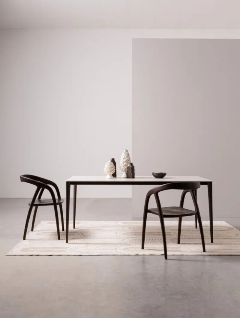 Clearance Bizzotto TAVOLO REIJA 180X90 RUST/GRIGIO CHIARO