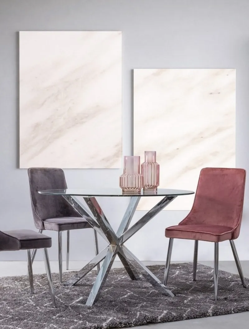 New Bizzotto TAVOLO ROTONDO IN VETRO - MAY