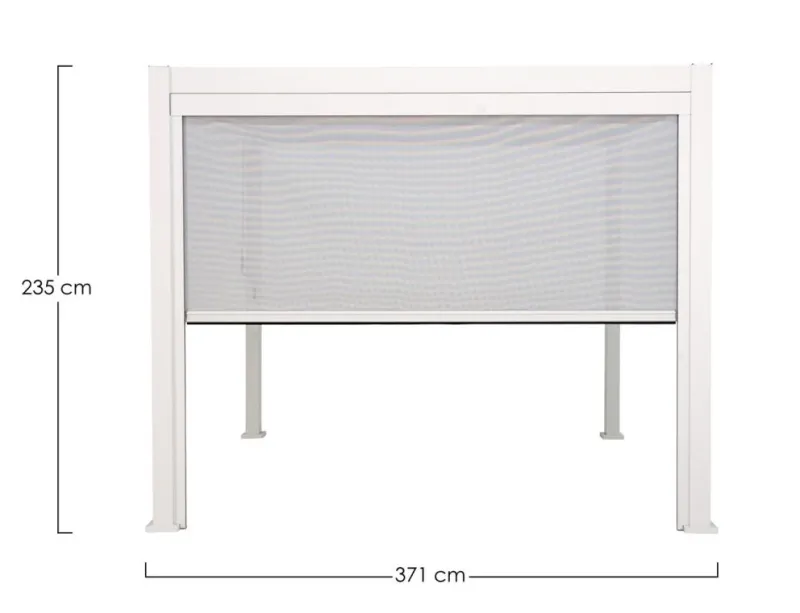 New Bizzotto TENDA RULLO PERGOLA OCEAN LATO 4M BIANCO