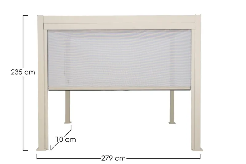 Hot Bizzotto TENDA RULLO PERGOLA OCEAN LATO 3M SETA