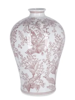 Discount Bizzotto VASO CAI SVAS ROSSO BIANCO H32