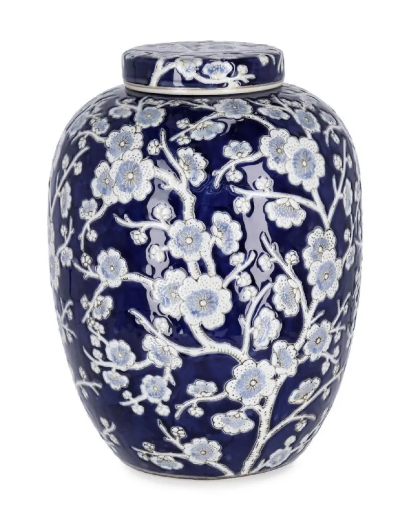 Clearance Bizzotto VASO MENG C-TAPPO BOMB BLU BIANCO H32