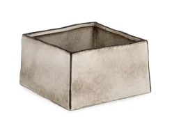 Sale Bizzotto VASO NIKOS QUADRATO BASSO BIANCO H11