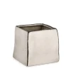 Sale Bizzotto VASO NIKOS QUADRATO BASSO BIANCO H14