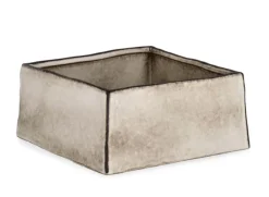 Discount Bizzotto VASO NIKOS QUADRATO BASSO BIANCO H10,5