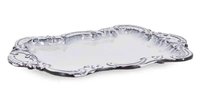 Bizzotto VASSOIO DEC HIKARI ANTIQUE WHITE 26,5X18